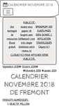 Mobile Screenshot of calendrier-novembre.com